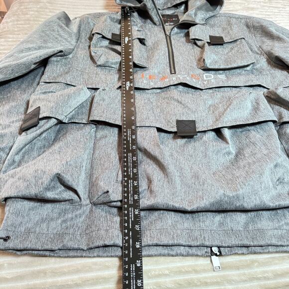 Life Code Progressive Jacket Mens Size Large Cargo Zip Hooded Windbreaker - Picture 7 of 12
